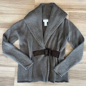 Soft Surroundings County Weekend Sweater Small Brown